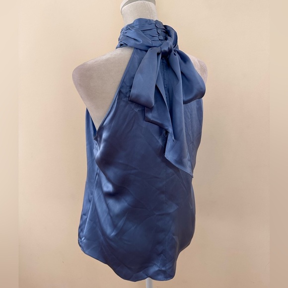 CINQ À SEPT Karla Silk Halter Top 100% silk - Picture 13 of 15